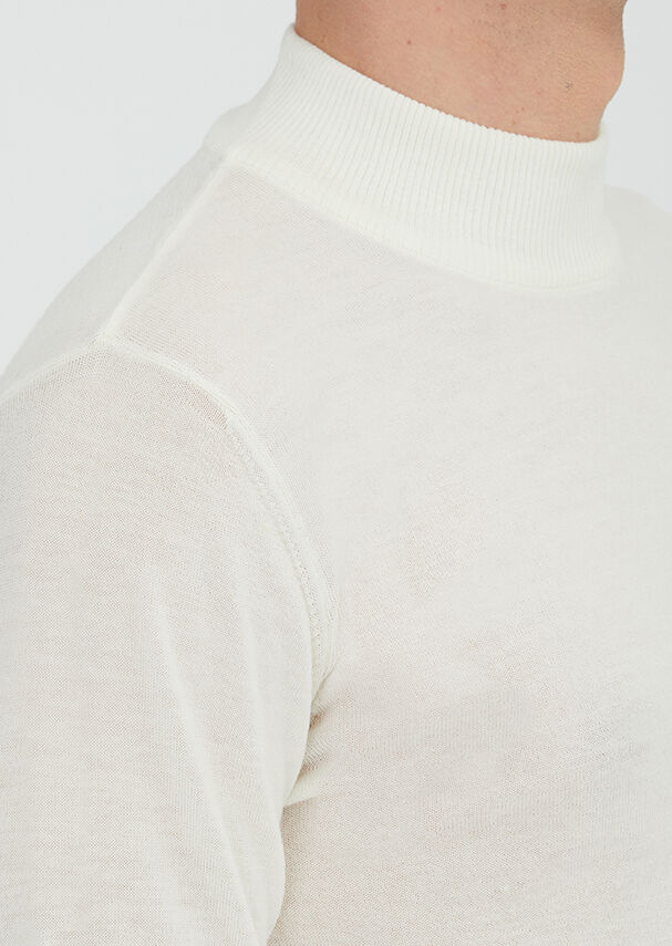 Ecru Knitwear Sweatshirt - 3