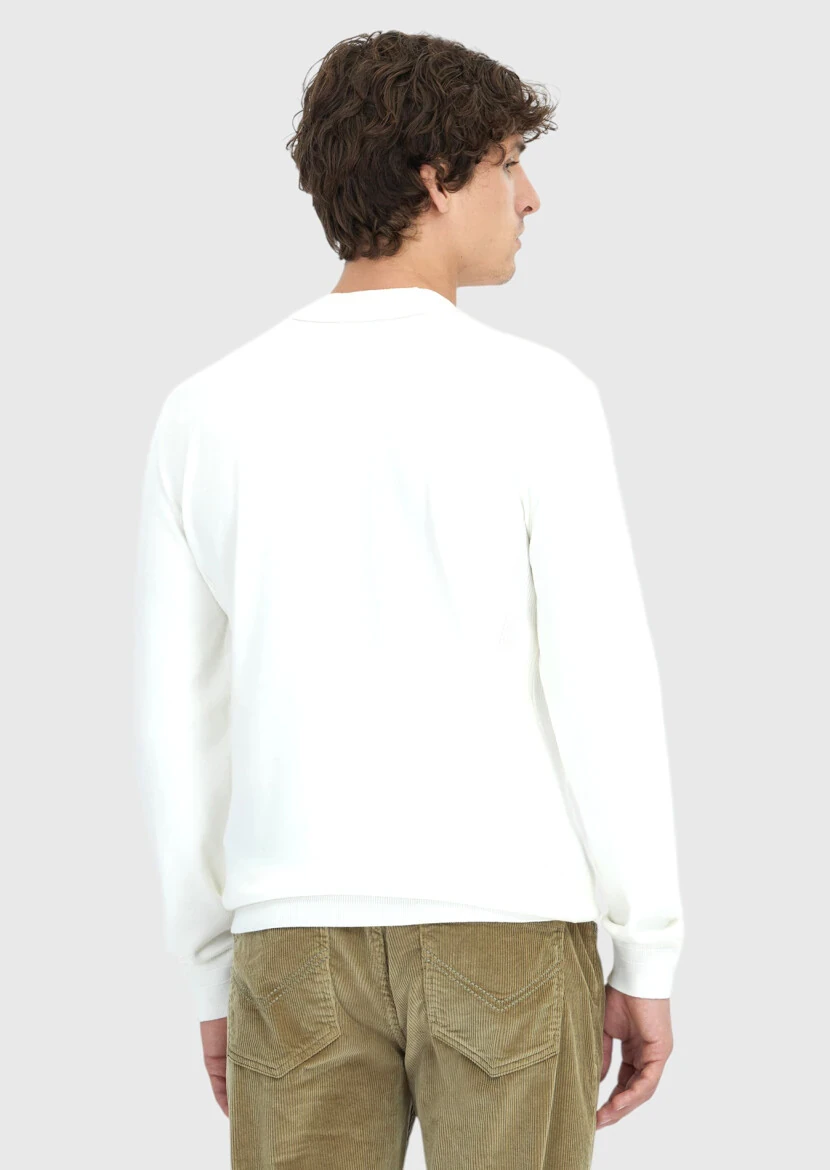 Ecru Knitwear Sweatshirt - 6