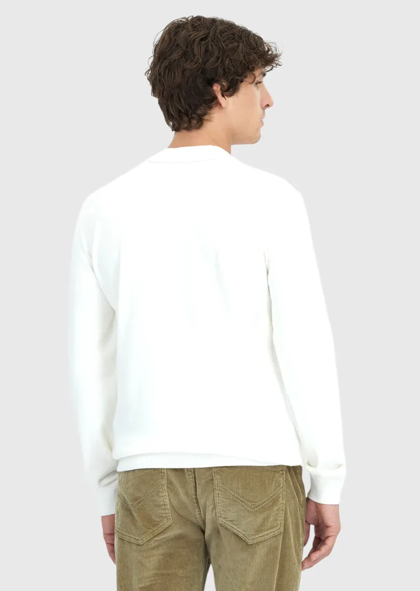 Ecru Knitwear Sweatshirt - 6