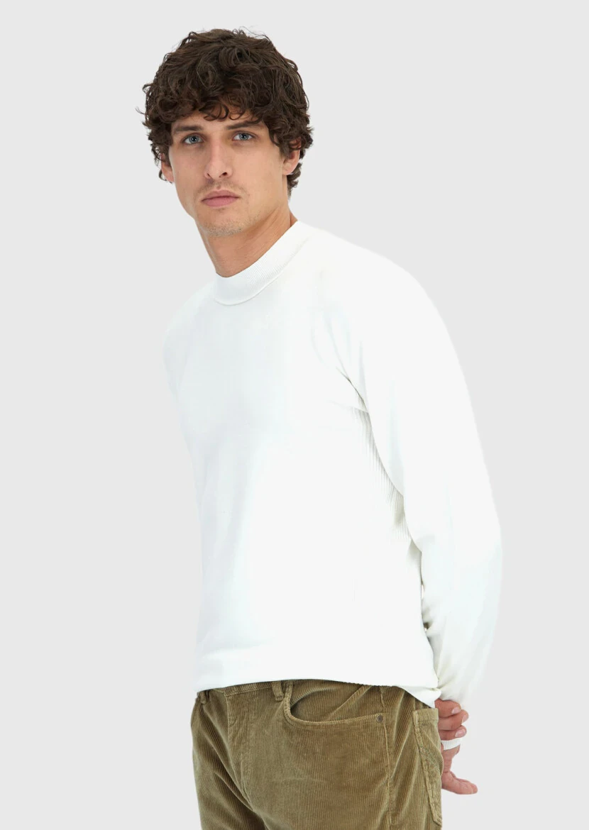 Ecru Knitwear Sweatshirt - RAMSEY