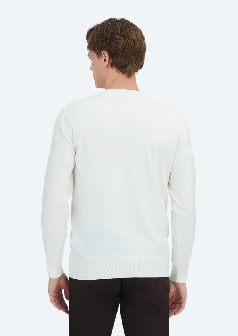 Ecru Knitwear Sweatshirt - 4