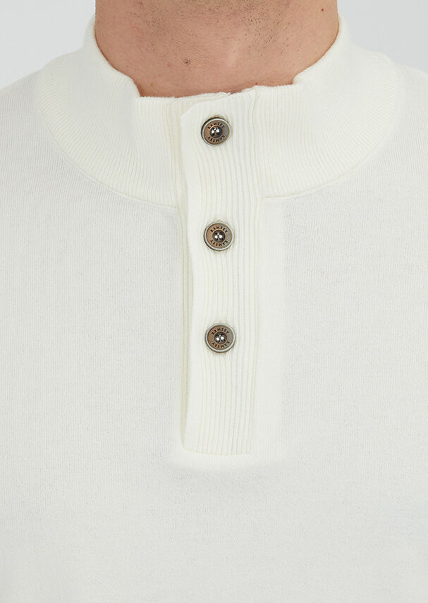 Ecru Knitwear Sweatshirt - 4