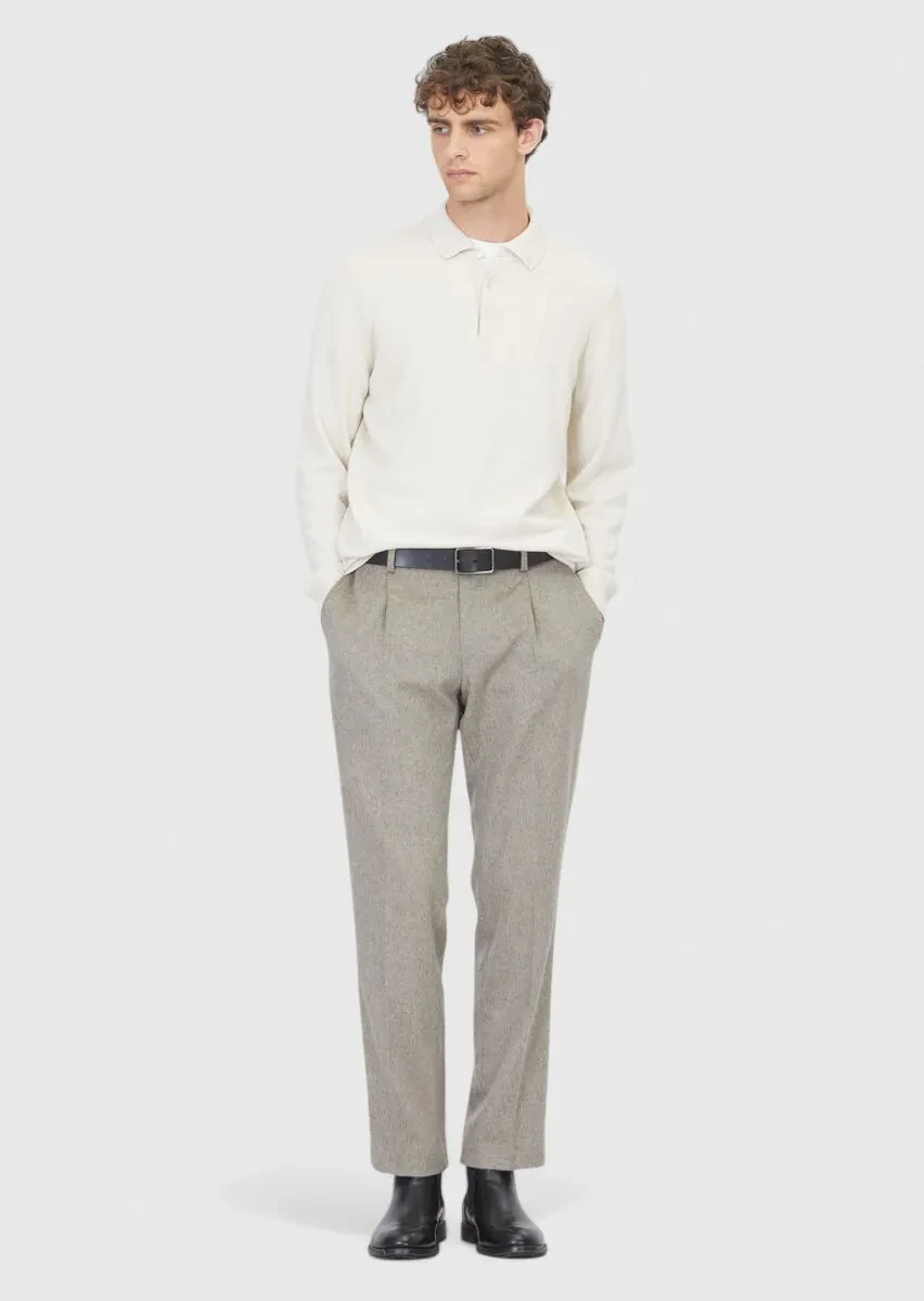 Ecru Knitwear Sweatshirt - 2