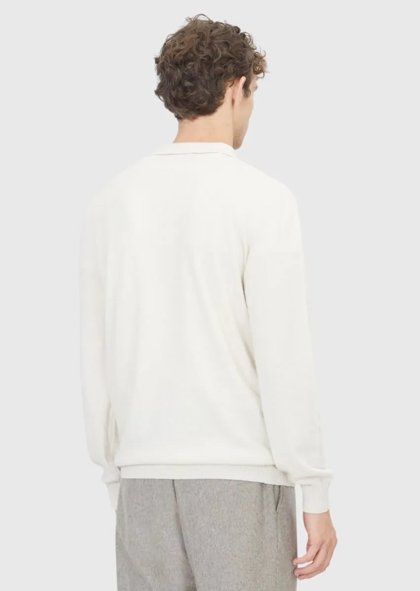 Ecru Knitwear Sweatshirt - 6