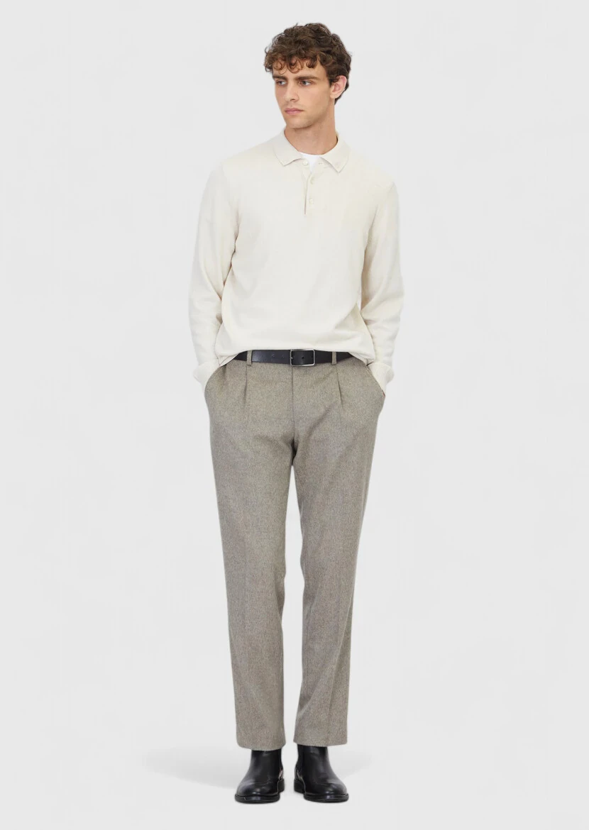 Ecru Knitwear Sweatshirt 