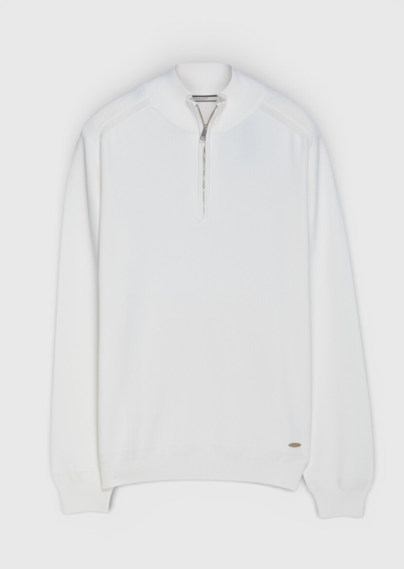 Ecru Knitwear Sweatshirt 