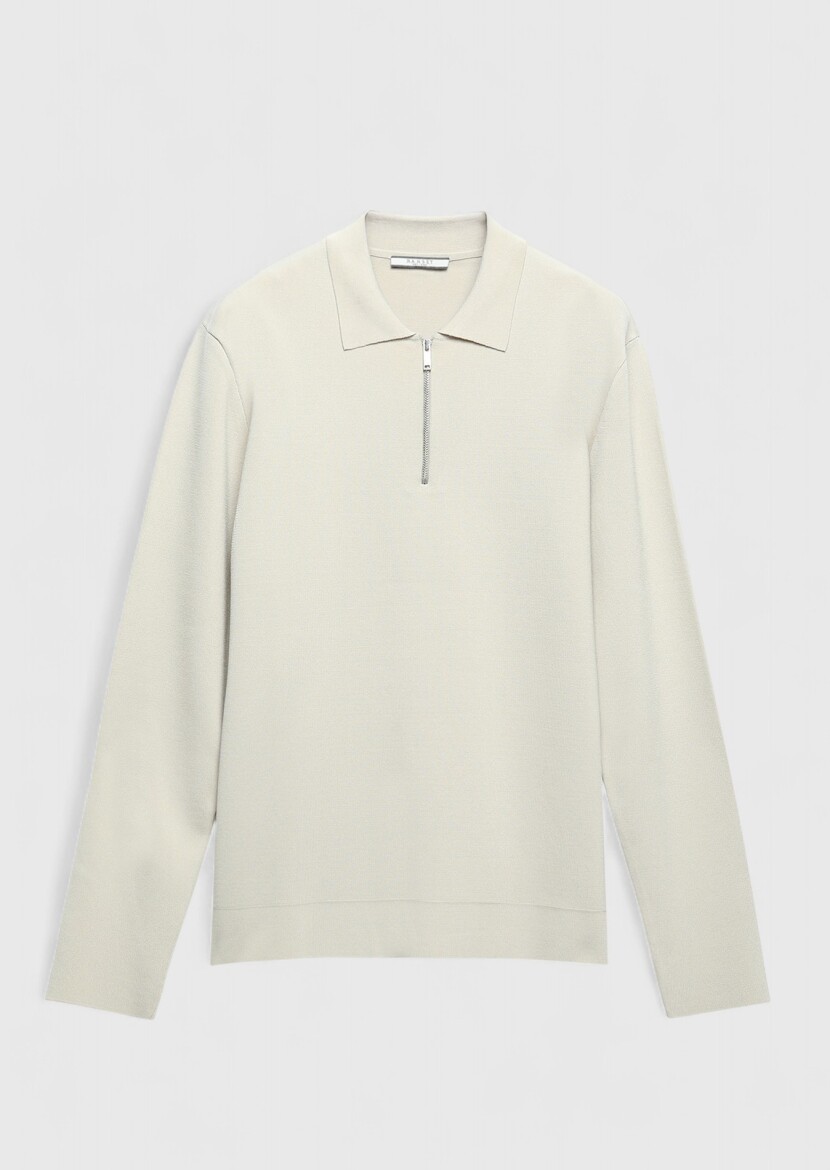 Ecru Knitwear Sweatshirt - 6