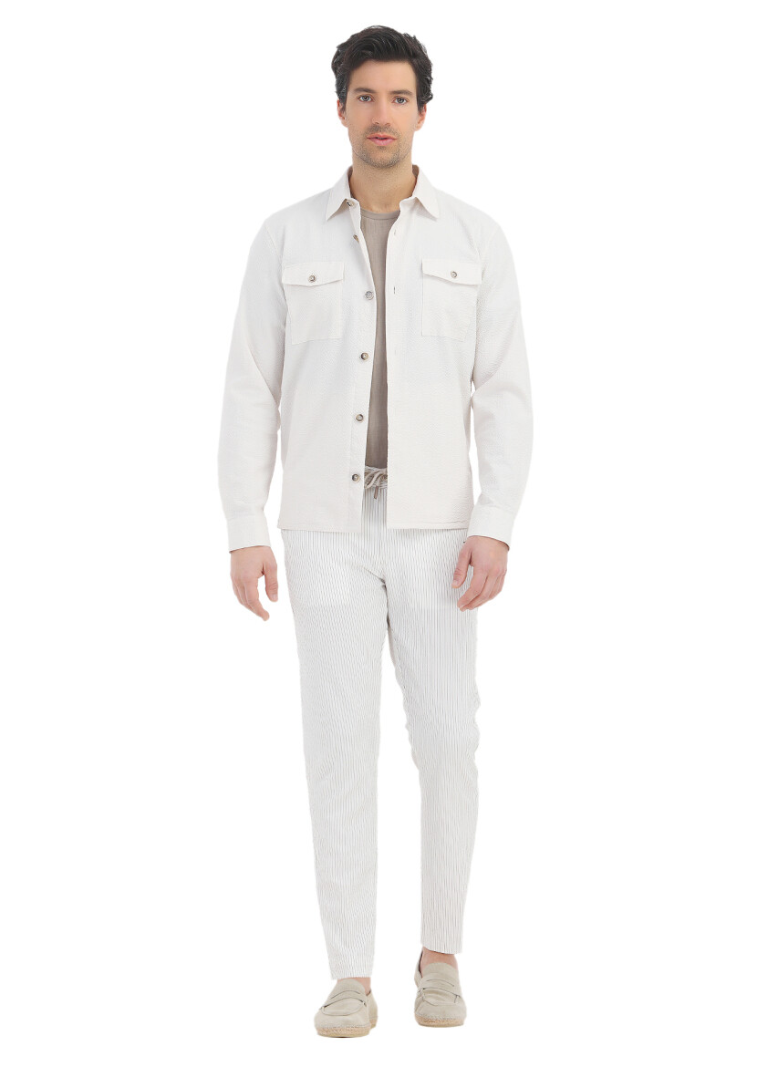 Ecru Overshirt - RAMSEY