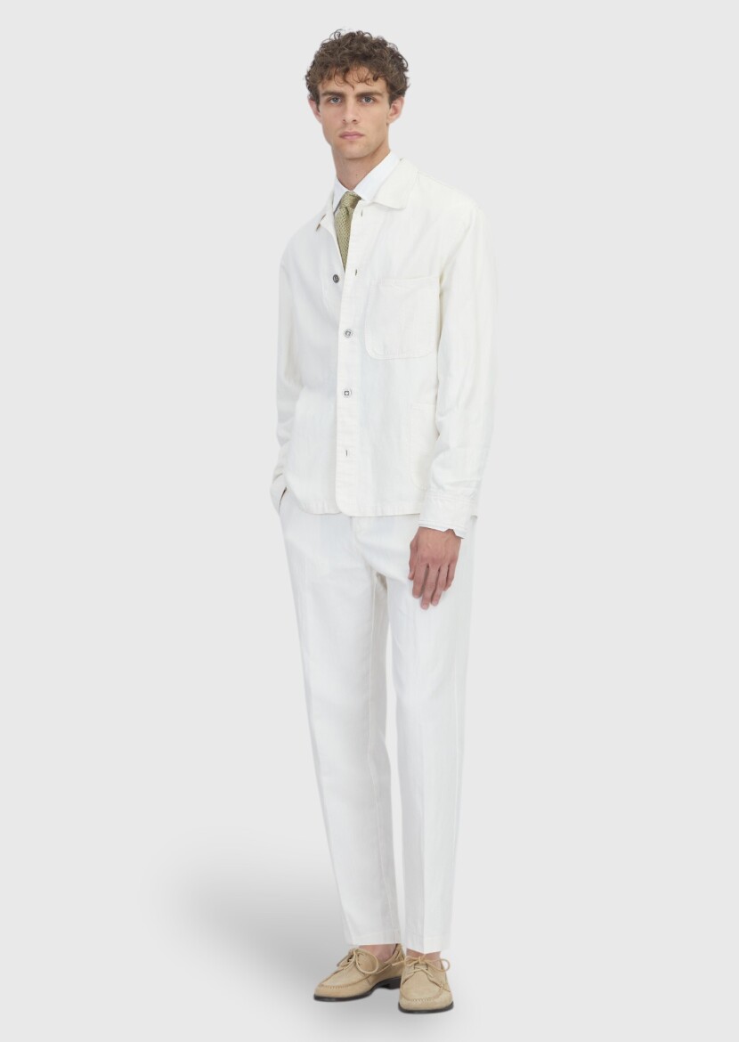 Ecru Overshirt - RAMSEY