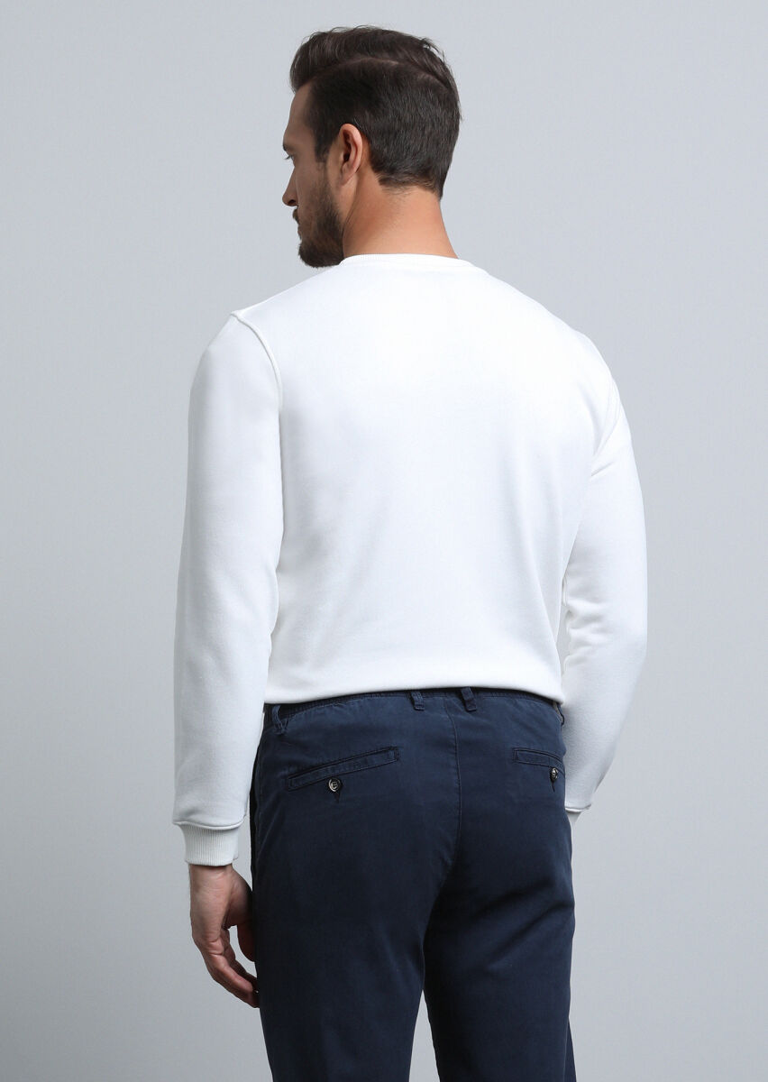 Ecru Printed Sweatshirt - 2