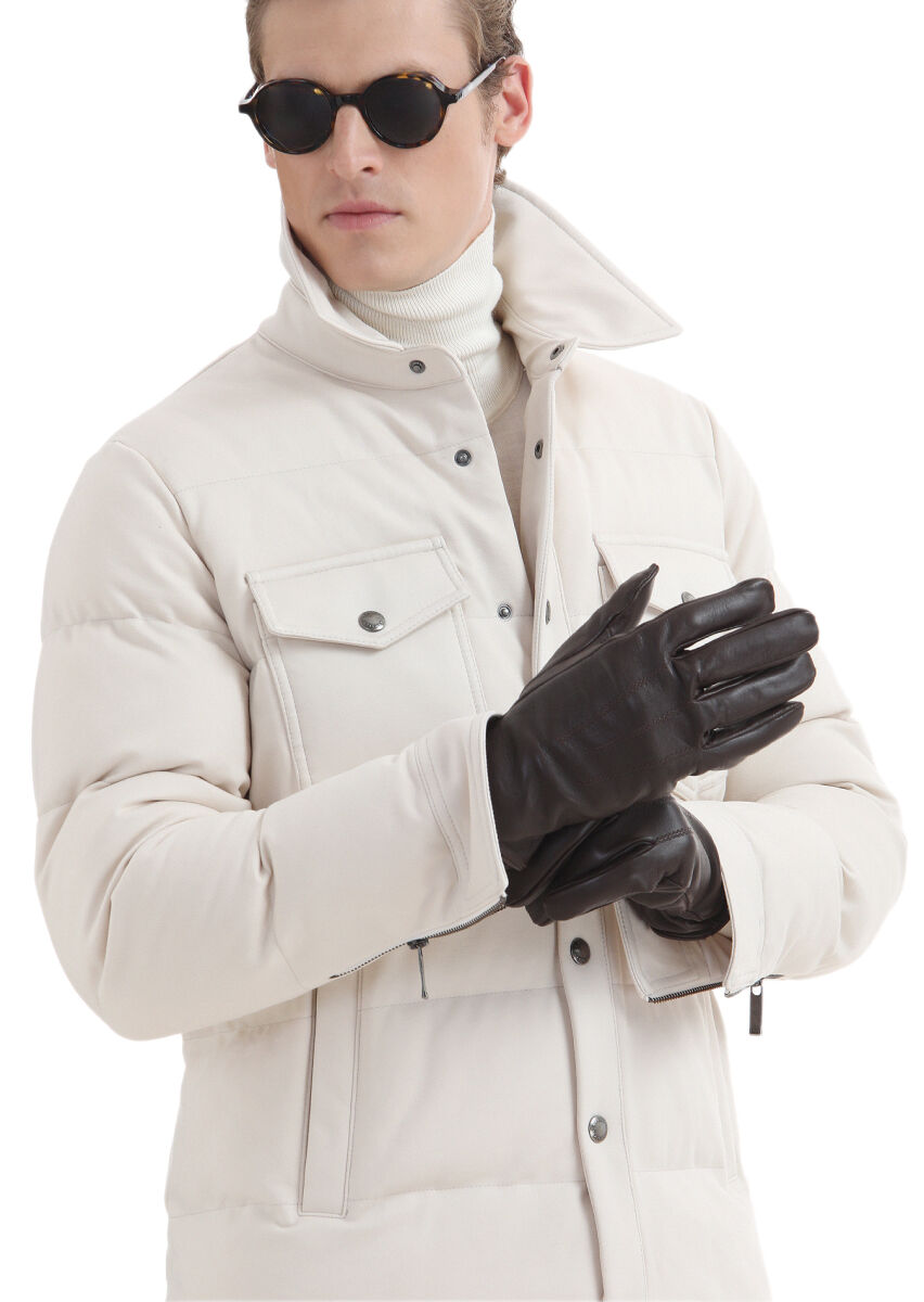 Ecru Regular Fit Lightweight Jacket - 7