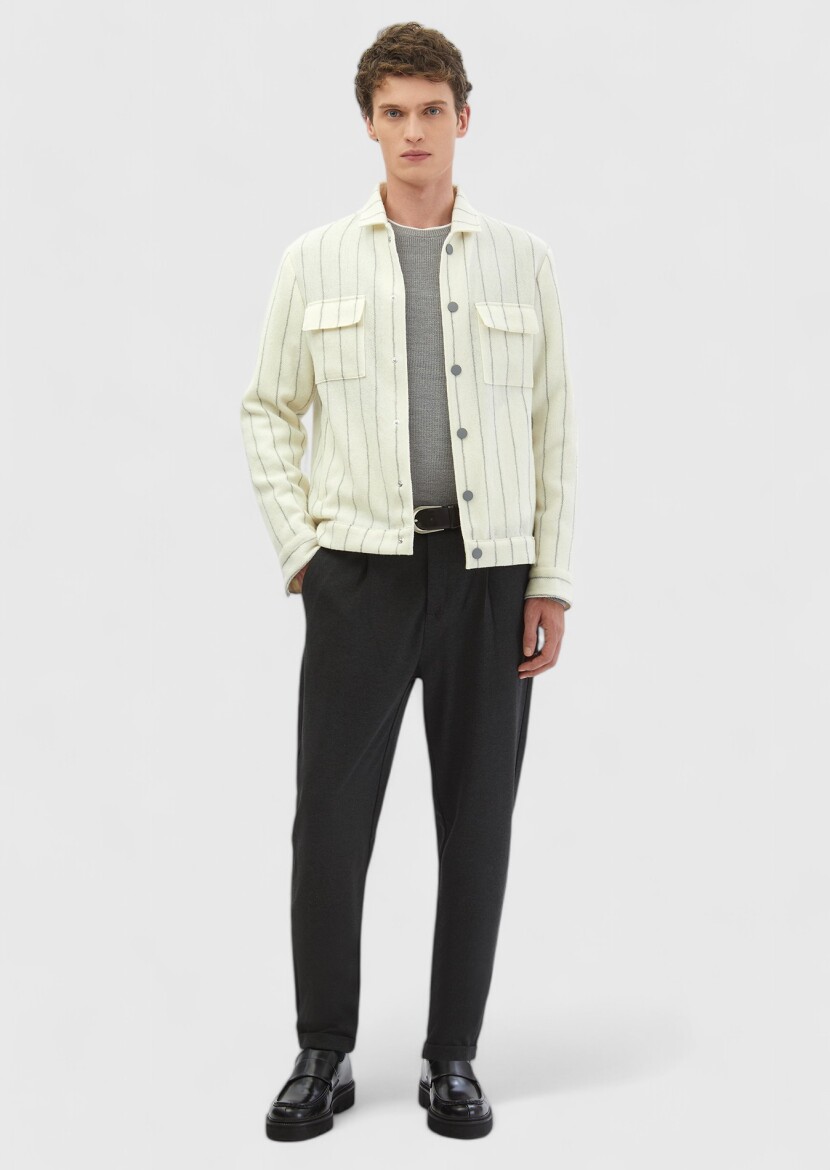 Ecru Shirt Jacket - RAMSEY