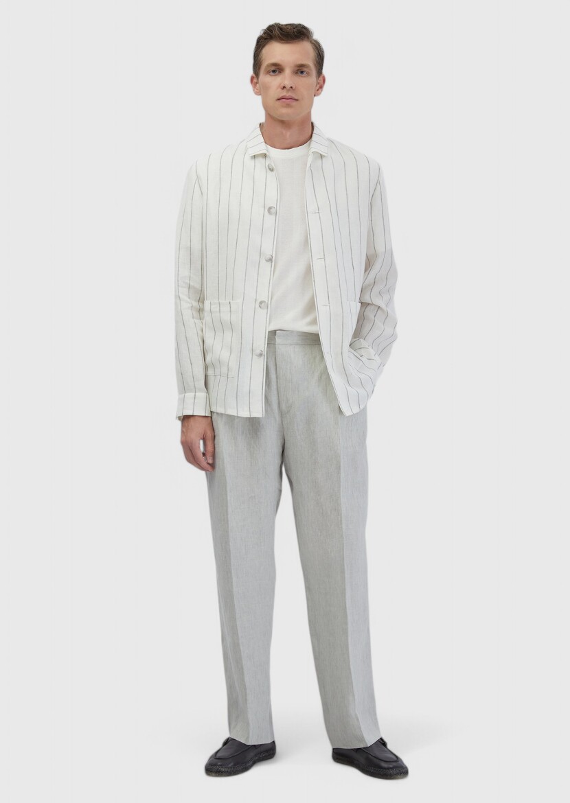 Ecru Shirt Jacket - RAMSEY