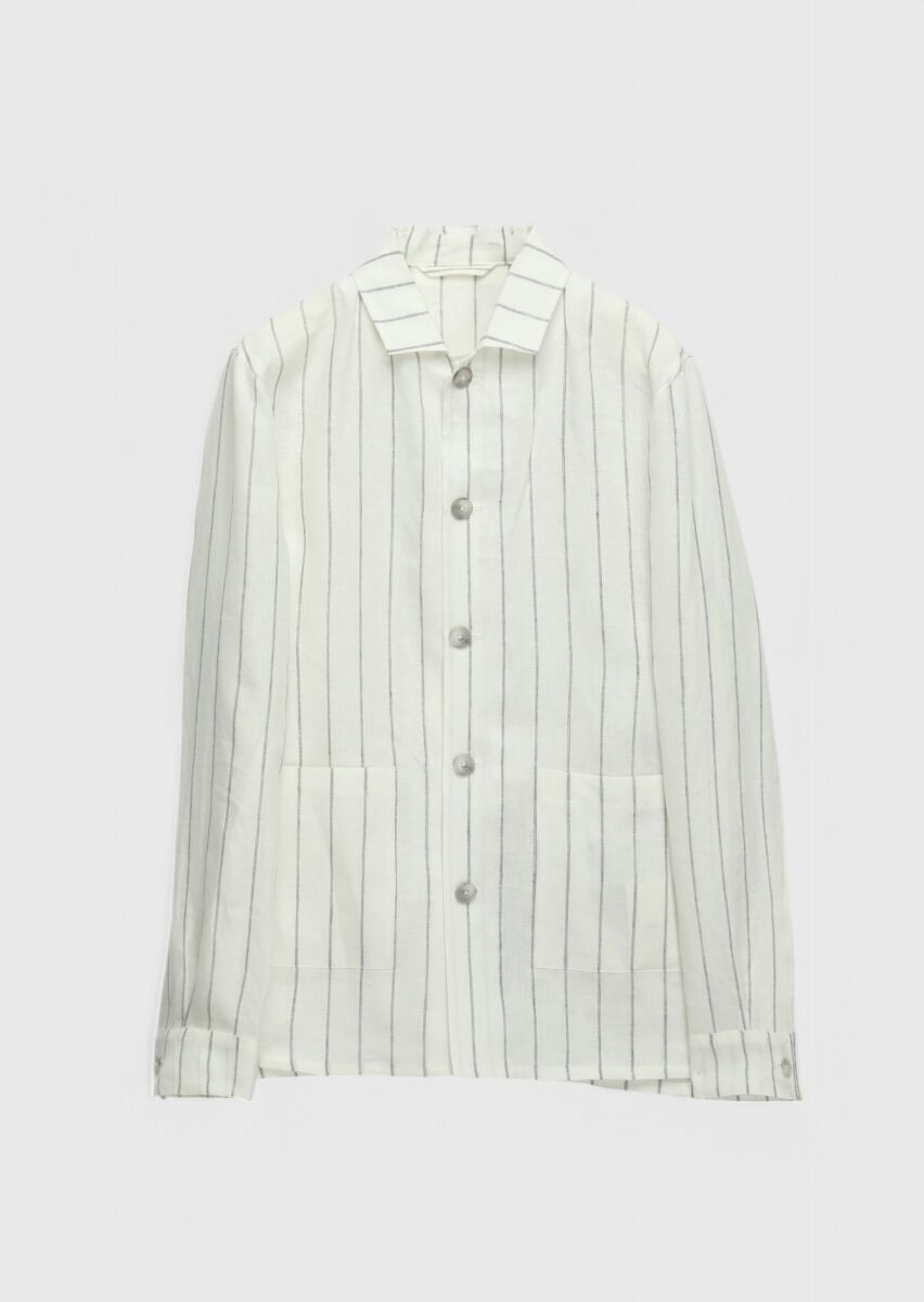 Ecru Shirt Jacket - 7