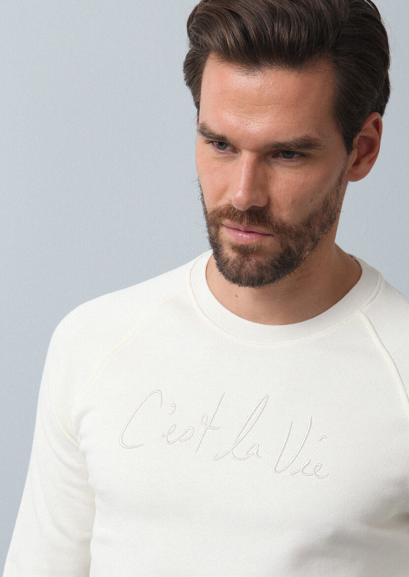 Ecru Sweatshirt - 2