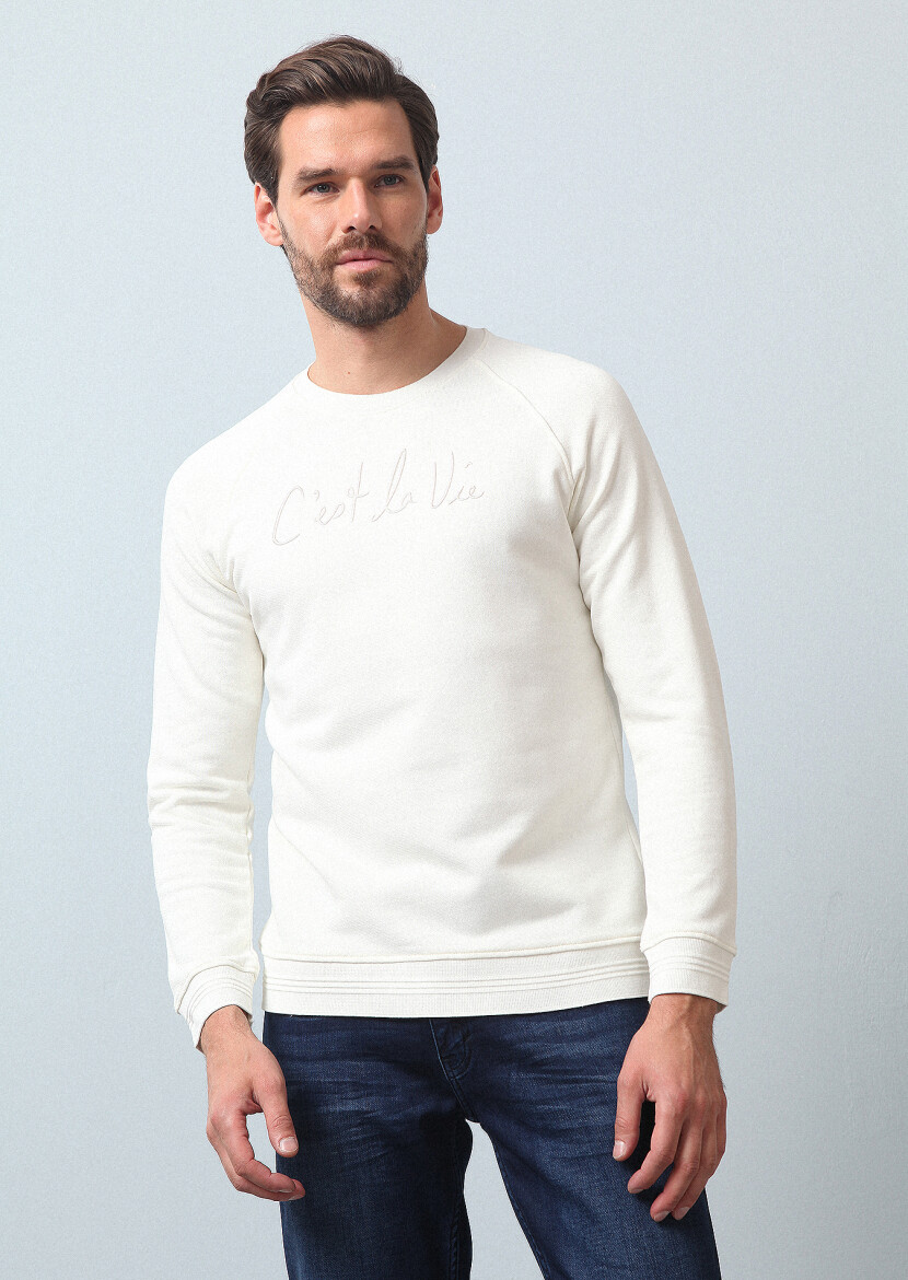 Ecru Sweatshirt - 4