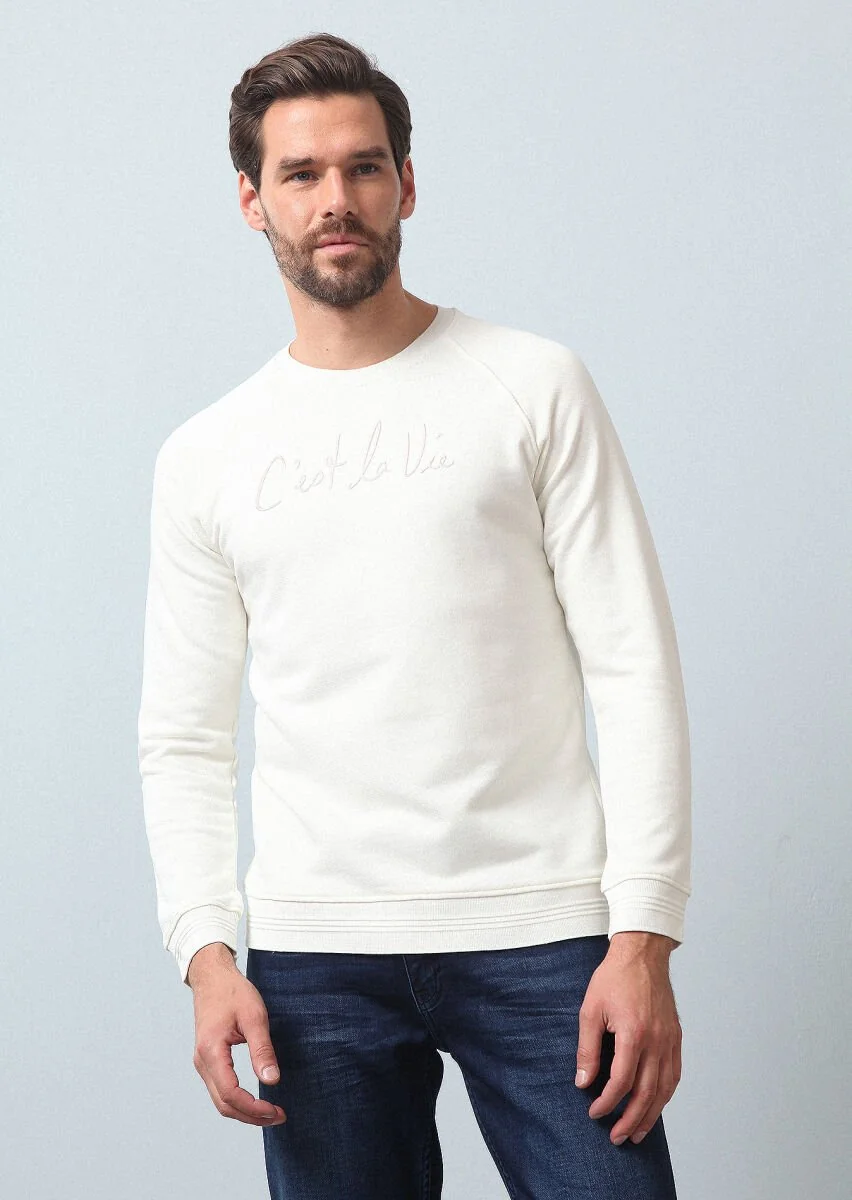 Ecru Sweatshirt - 4
