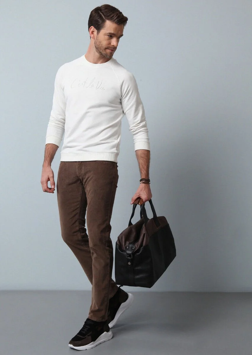 Ecru Sweatshirt - 1