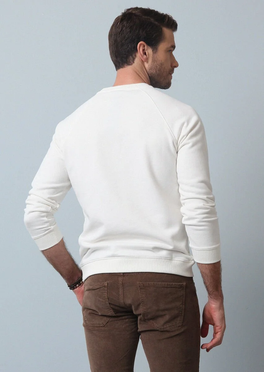 Ecru Sweatshirt - 5