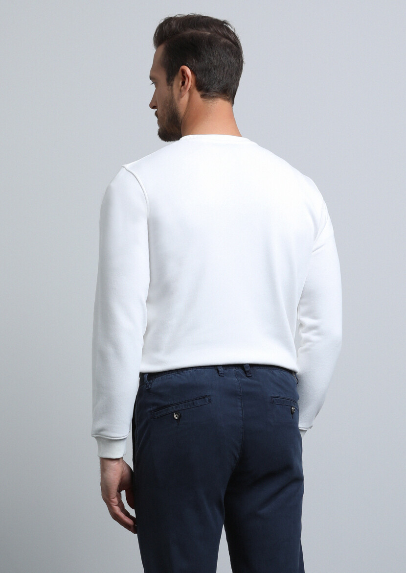 Ekru Baskılı Sweatshırt - 2