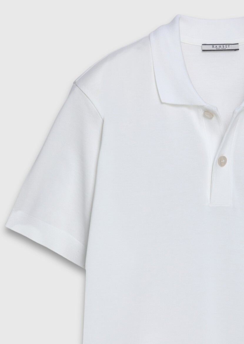 Ekru Düz %100 Pamuk T-Shirt - 6