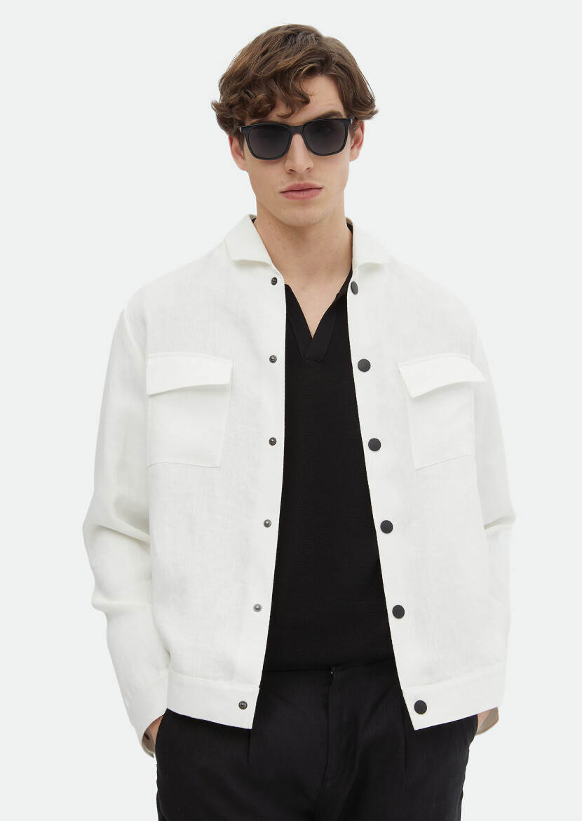 Ekru Gömlek Ceket - RAMSEY