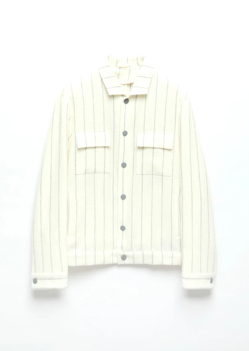 Ekru Gömlek Ceket - 7