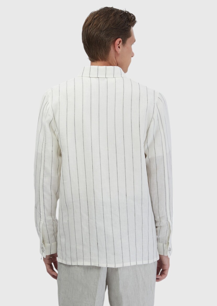 Ekru Gömlek Ceket - 6