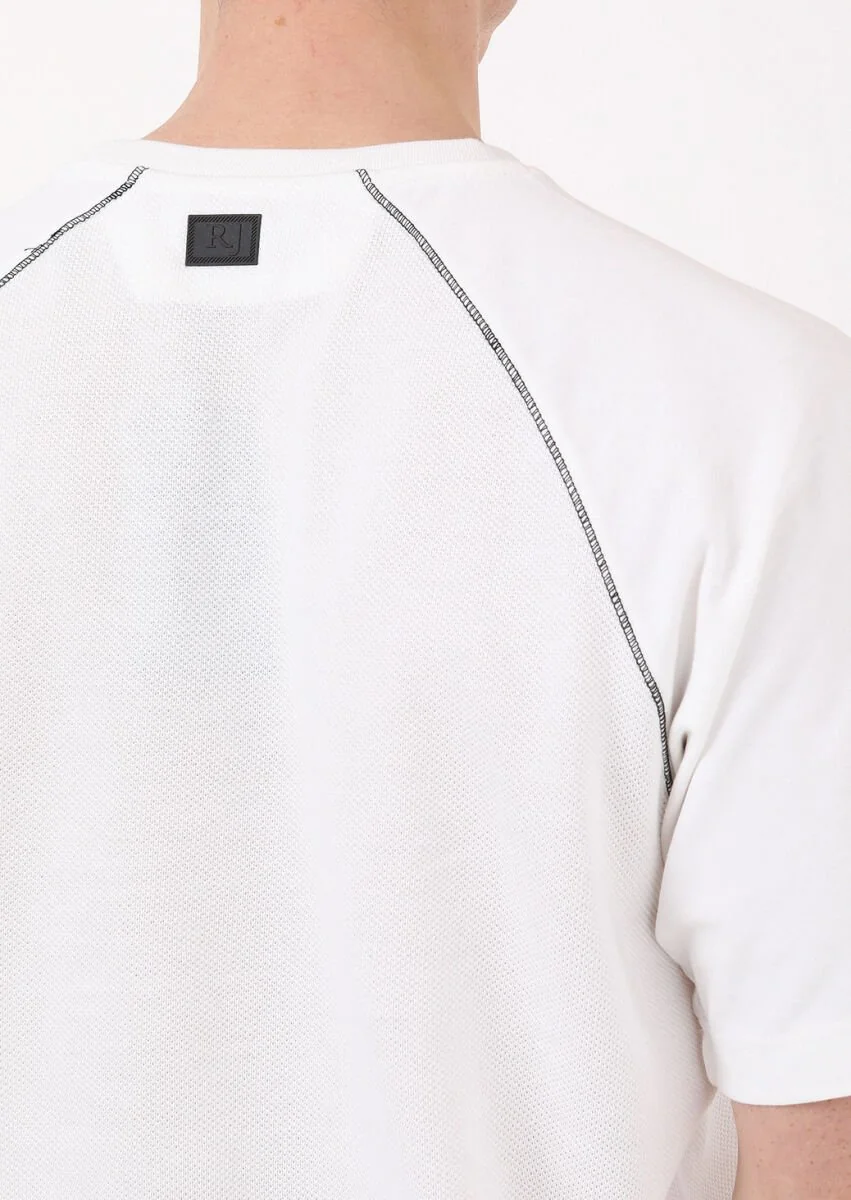 Ekru Jakarlı Sweatshırt - 4