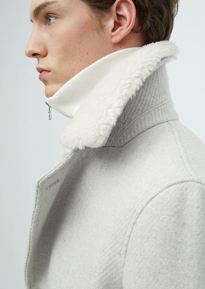 Ekru Regular Fit Casual Dokuma Kaban - 6