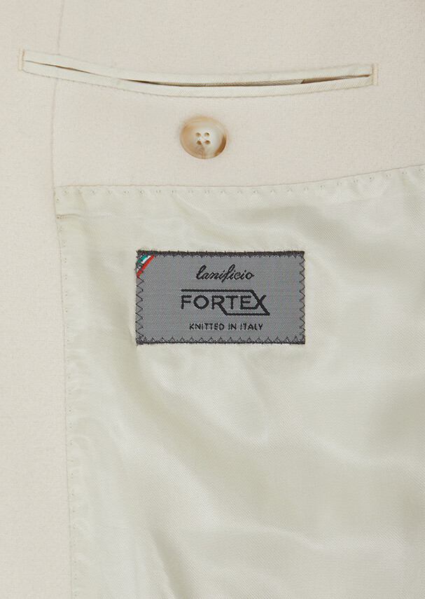 Ekru Regular Fit Kruvaze Yaka Casual Dokuma Kaban - 6