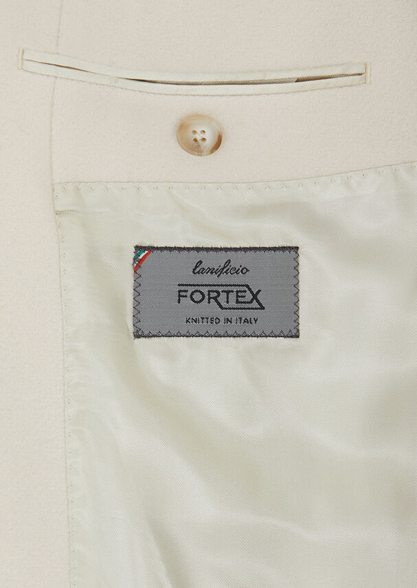 Ekru Regular Fit Kruvaze Yaka Casual Dokuma Kaban - 6