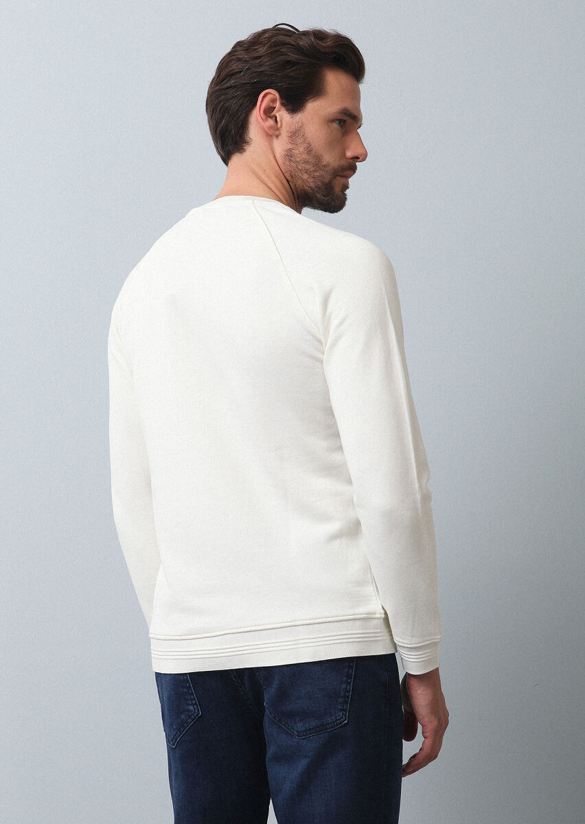 Ekru Sweatshırt - 5