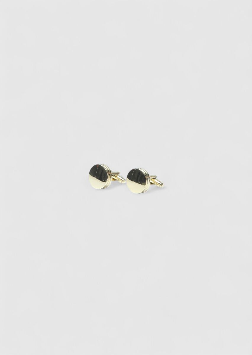 Gold Brass Cuff Link - 2