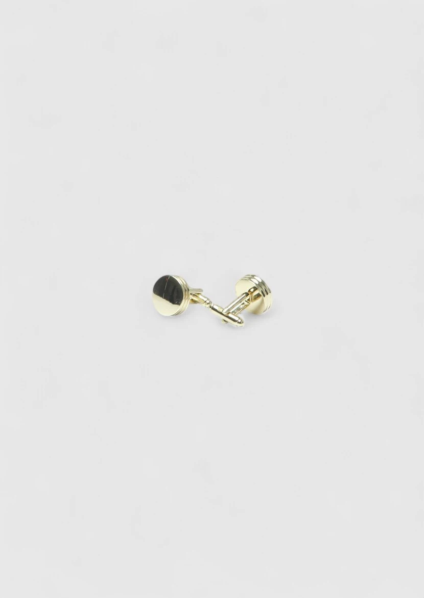 Gold Brass Cuff Link - 1