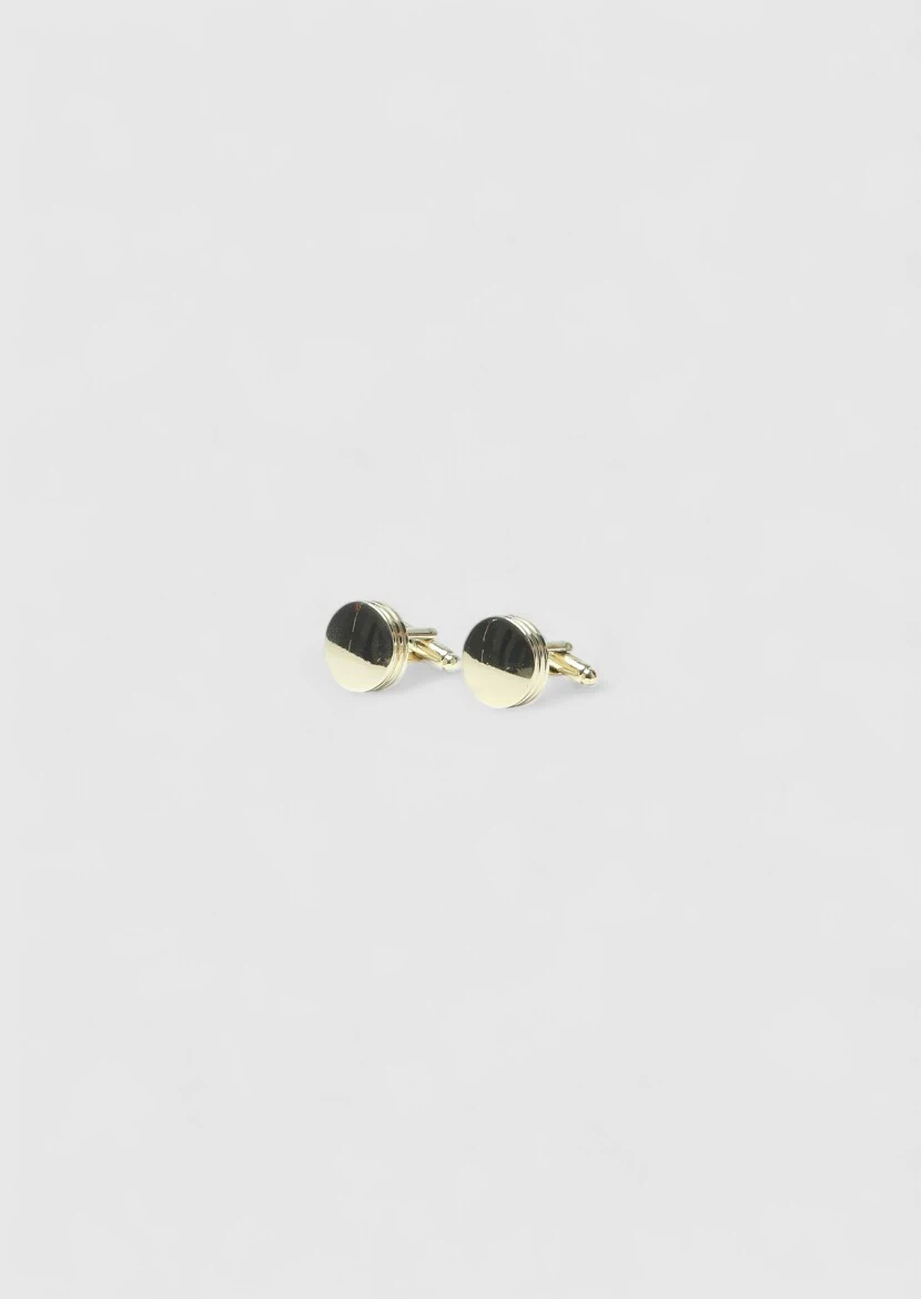 Gold Brass Cuff Link 