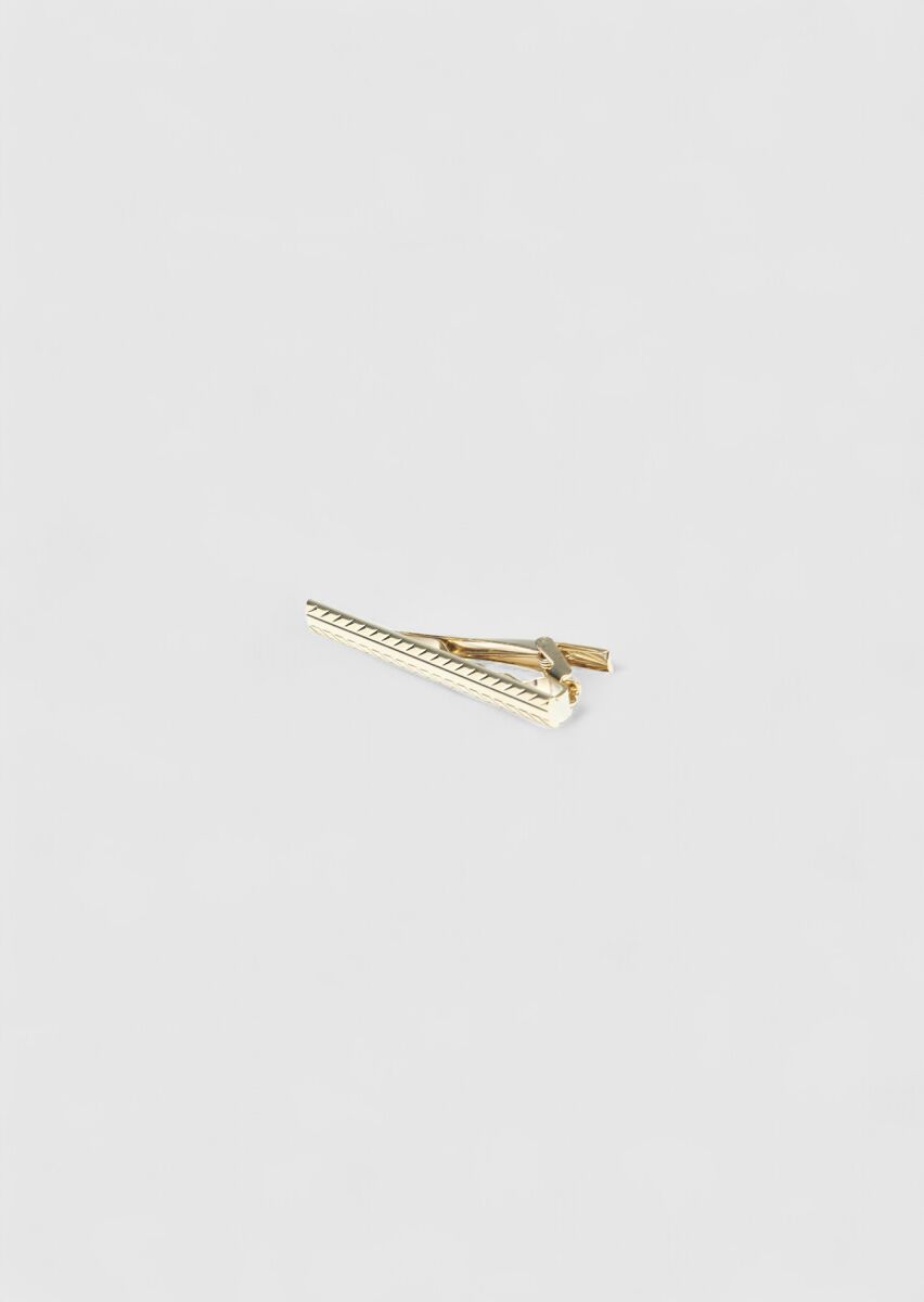 Gold Metal Tie Needle - 1