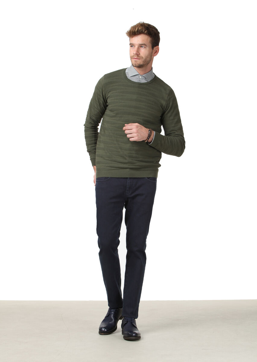 Green Knitwear Sweatshirt - 2