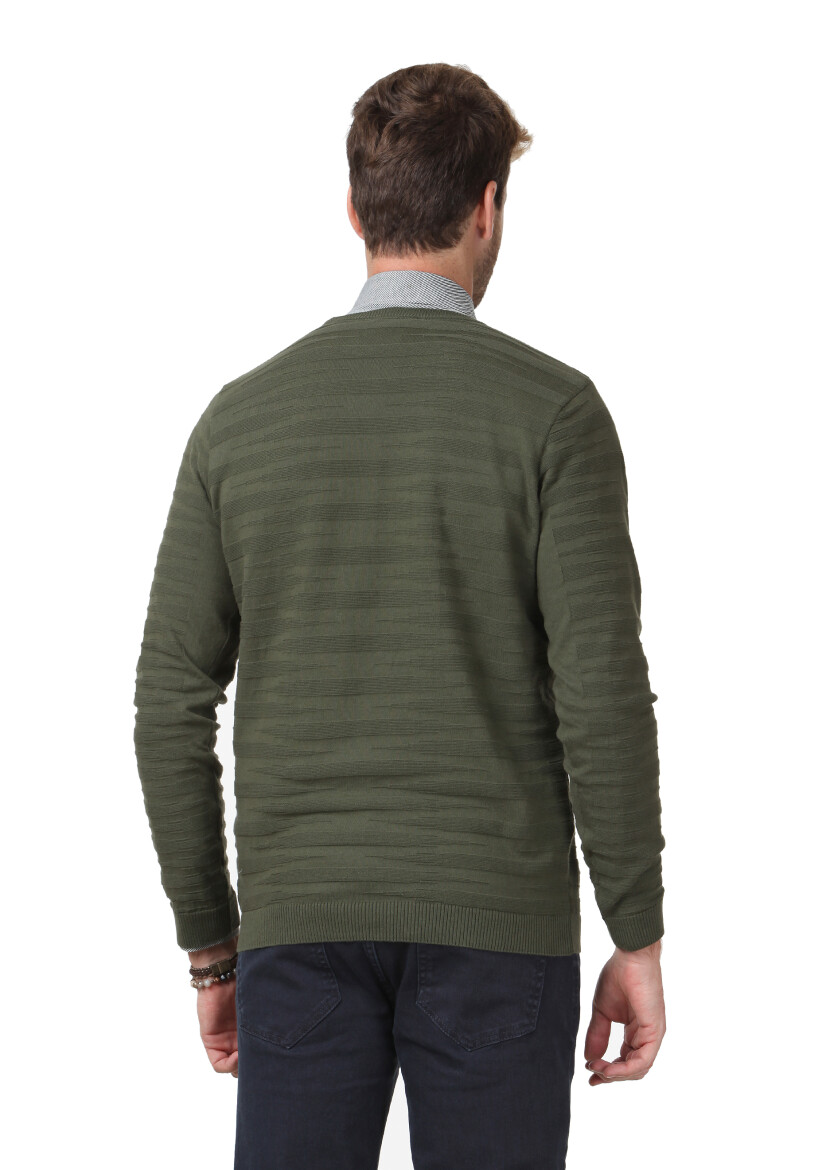 Green Knitwear Sweatshirt - 5