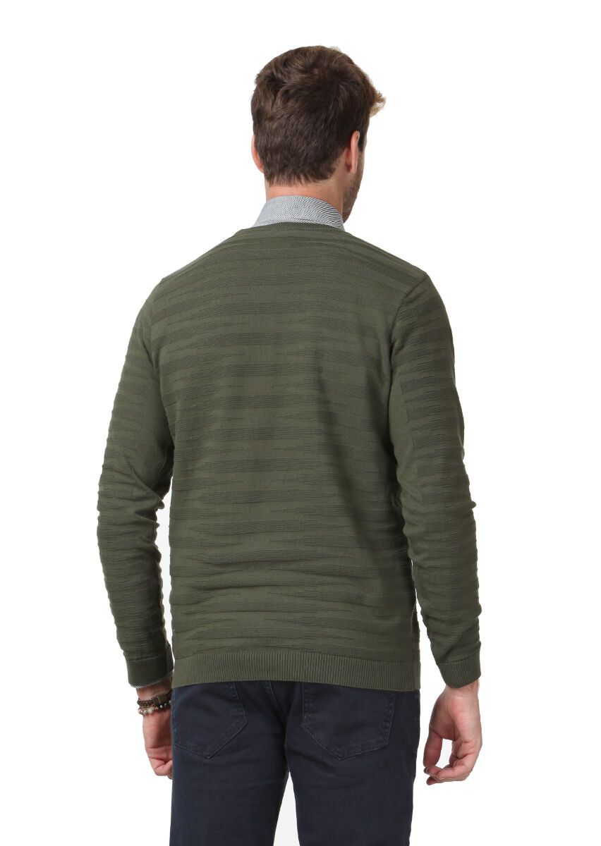 Green Knitwear Sweatshirt - 5