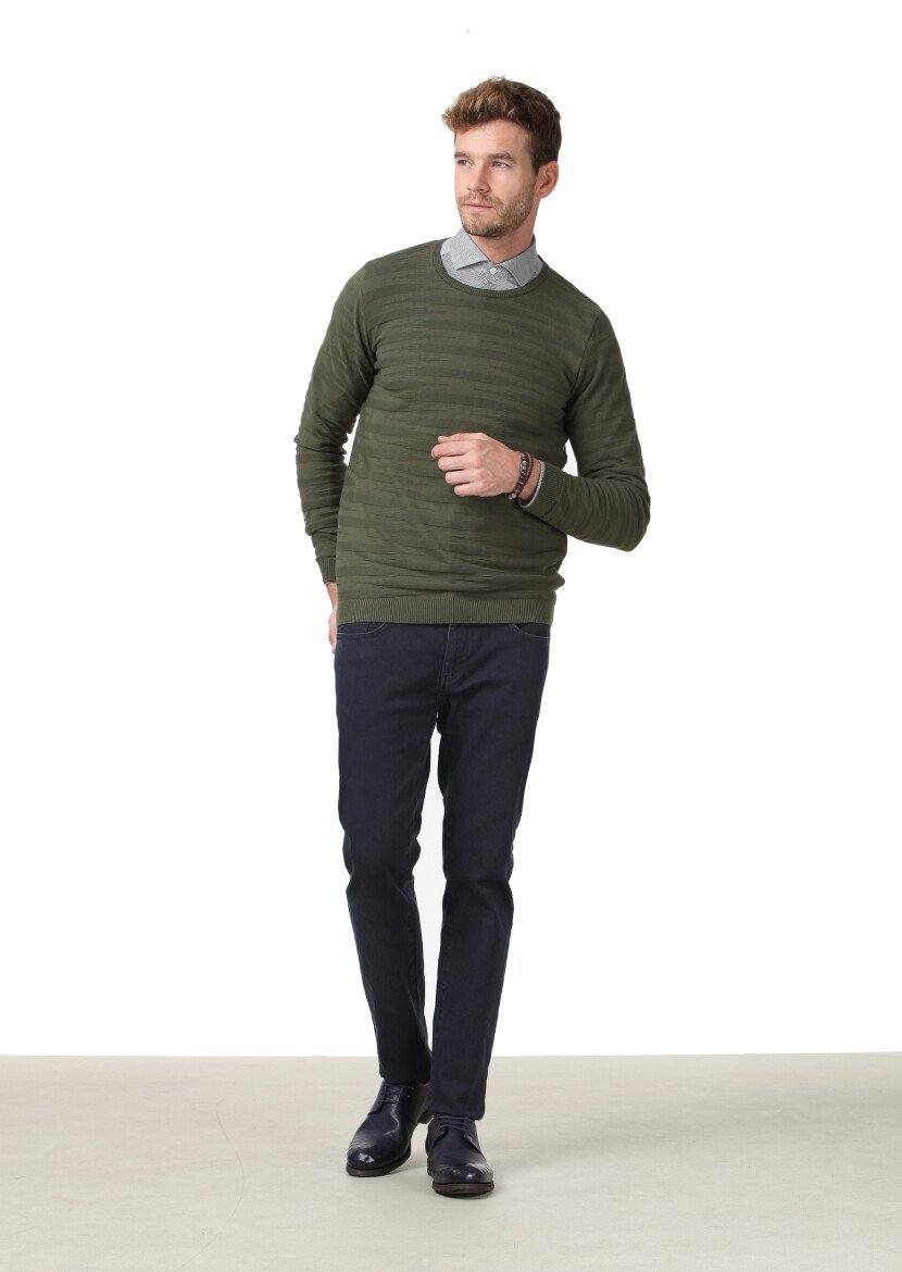 Green Knitwear Sweatshirt 