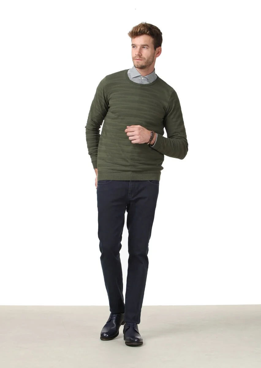 Green Knitwear Sweatshirt - 2