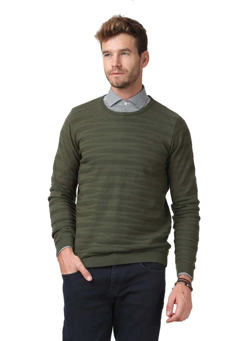 Green Knitwear Sweatshirt - 3