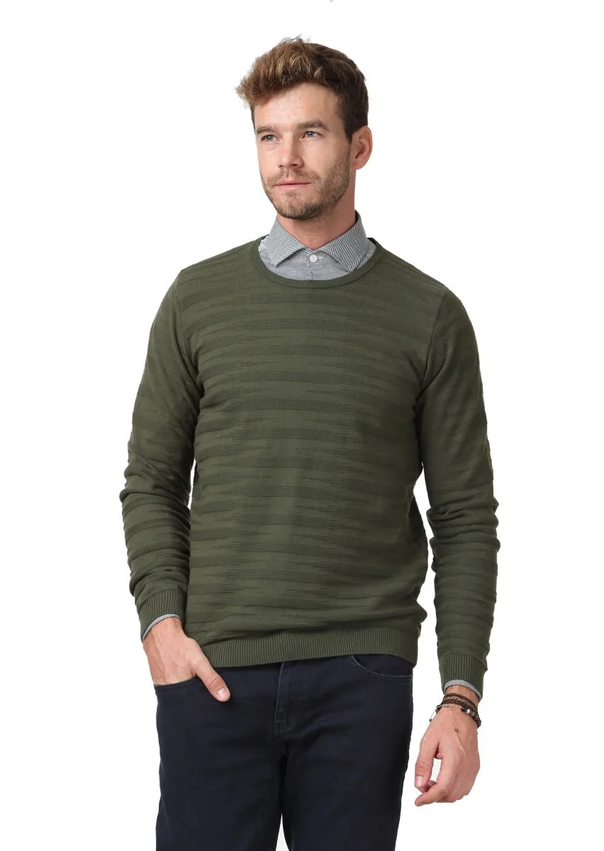 Green Knitwear Sweatshirt - 3