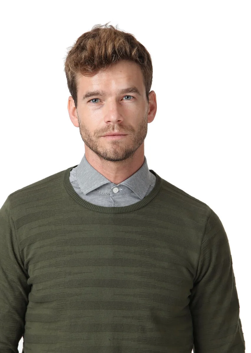 Green Knitwear Sweatshirt - 4