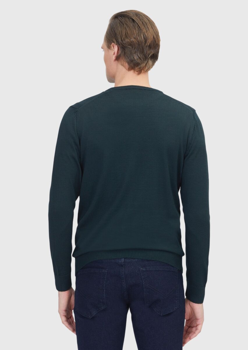 Green Knitwear Sweatshirt - 5