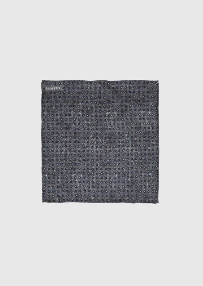 Grey %100 Yün Handkerchief - 1