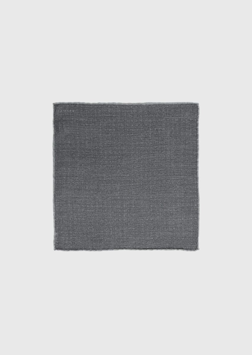 Grey %100 Yün Handkerchief - 1