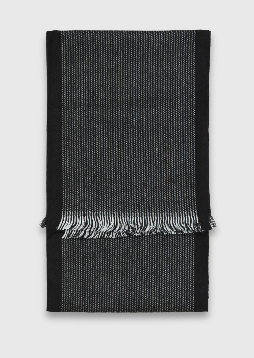 Grey %65 Akrilik ,%35 Yün Scarf - RAMSEY