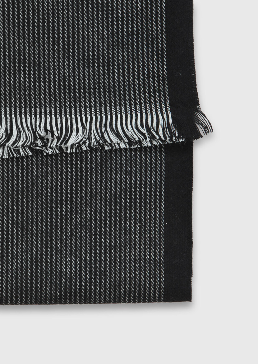 Grey %65 Akrilik ,%35 Yün Scarf - RAMSEY